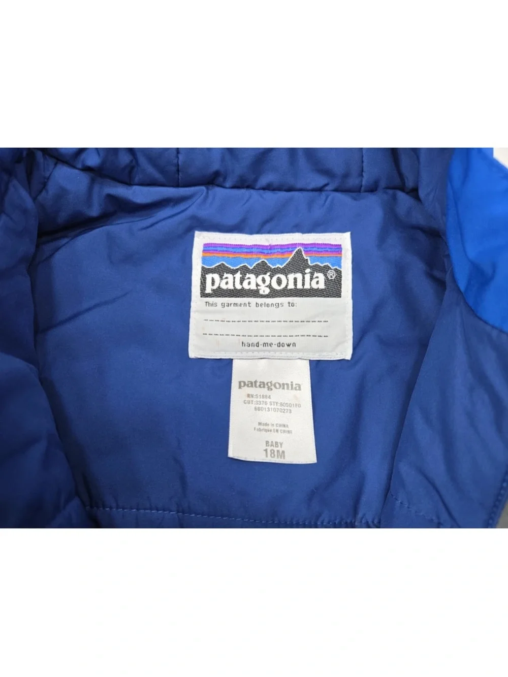 Patagonia Snow Patrol Suit Ski Outdoor Waterproof H2NO Size 18M BABY INFANT
